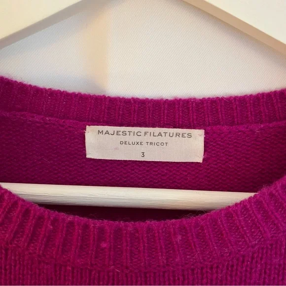 majestic filatures deluxe tricot【size S】 MAJESTIC FILATURES DELUXE TRICOT WOOL + CASHMERE BLEND